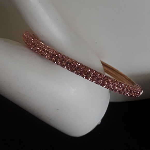 Nolan Miller rose goldtone & crystal bracelet - Picture 6 of 8